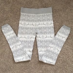 Soft reindeer fleece SO leggings size xs